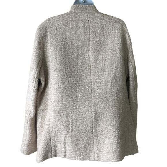 J. Mclaughlin Wool Blend Lined Jacket Womens Size XL Long Sleeve Button Textured - Picture 6 of 13